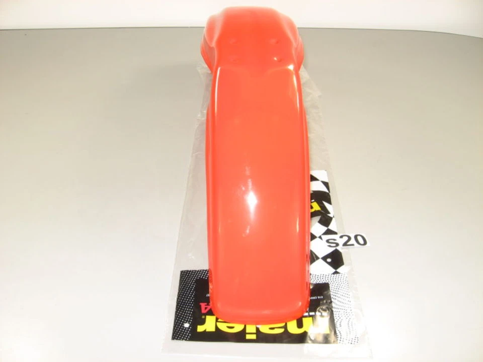 Guardabarros delantero 1983 Honda CR125 R XR200 R plástico guardabarros rojo flash #s20 Foto 3 de 4