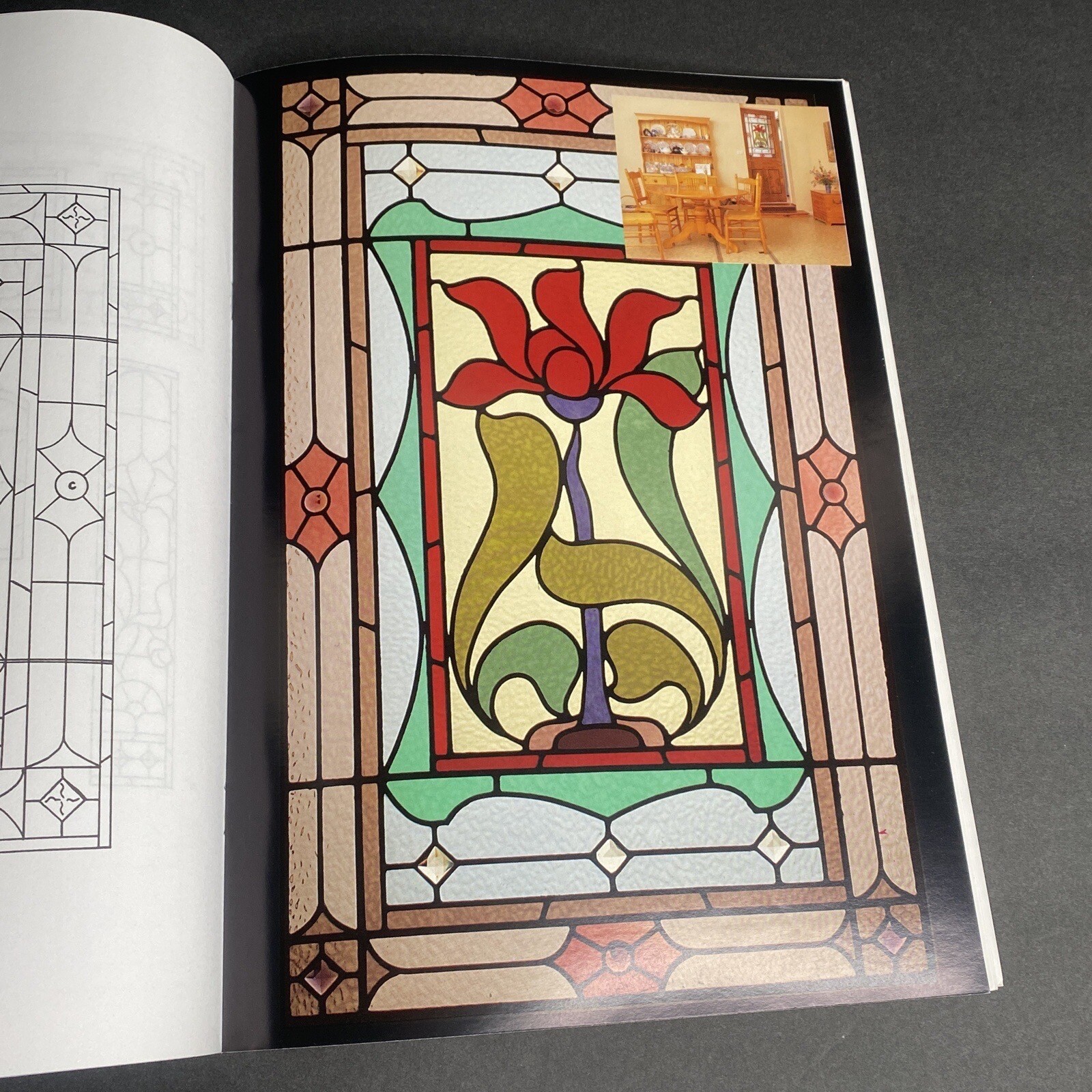 English Muffle Book Of Stained Glass Designs Pattern Book Victorian Era