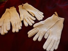 neu, weiße Baumwolle, Mädchen schöne alte Handschuhe für Folklore, Theater???