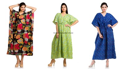 short sleeve kaftan dress