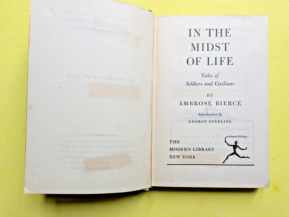Ambrose Bierce IN THE MIDST OF LIFE - Modern Library Edition, c.1927 HC/DJ VG Foto 4 de 4