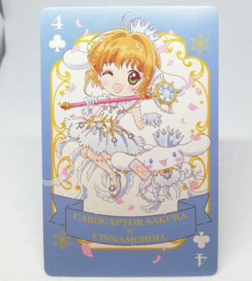 Club 4 Cinnamon Roll Cardcaptor Sakura x Sanrio Figuren Spielkarte Trumpf