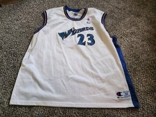 Vintage Champion Michael Jordan 23 Washington Wizards White Jersey Size 2XL 52