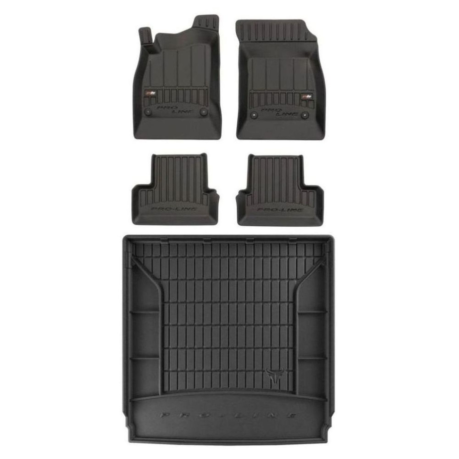 Tapis de sol Opel Astra J et tapis de coffre TPE noir imperméable Pro-Line