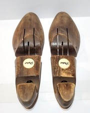 Vintage Solid Wooden Shoe Stretchers by J.V. Shoe Tree Co. Brockton Mass. Size 3