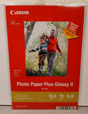 Canon Plus Glossy II PP-301 Inkjet Print Photo Paper - 100 Sheets Plus sample pk