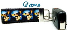 Gizmo Key Fob Wristlet Keychain 1 1/4"wide Zipper pull Camera strap handmade