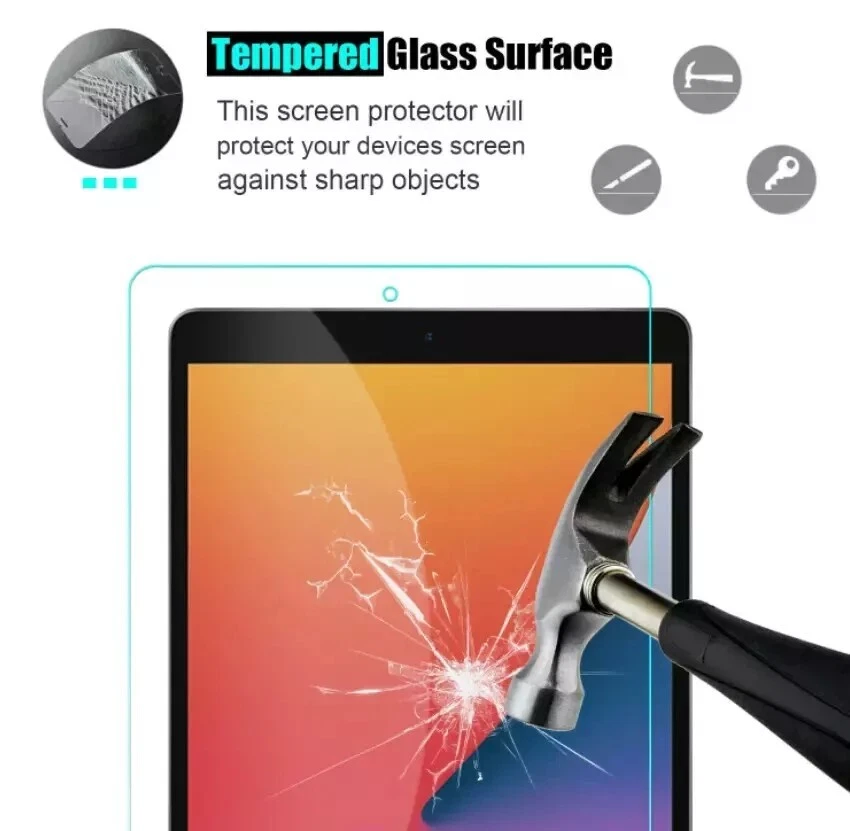 50 x Pack Tempered Glass Screen Protector For iPad 10.2 inch 8th 7th Generation - Image 3 of 4