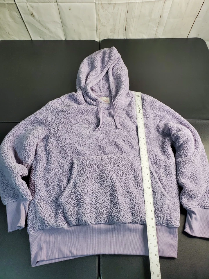 So Cozy Softest Sherpa Lila Pullover Sudadera con Capucha Talla Med Cálida Sudadera Cómoda ✅✅ Foto 3 de 4