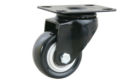 4x Lenkrollen je 45kg Schwerlastrollen Rollen Gummi-Lauffläche Rolle J W2121