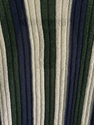 I.N.C. NWT BLUE GREEN SILVER STRIPED metallic LOUNGE long sweater 2X - Picture 6 of 9