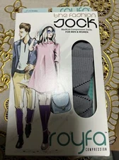 Royfa Medical Compression Socks Medium Blue Argyle 15-20mmHg unisex