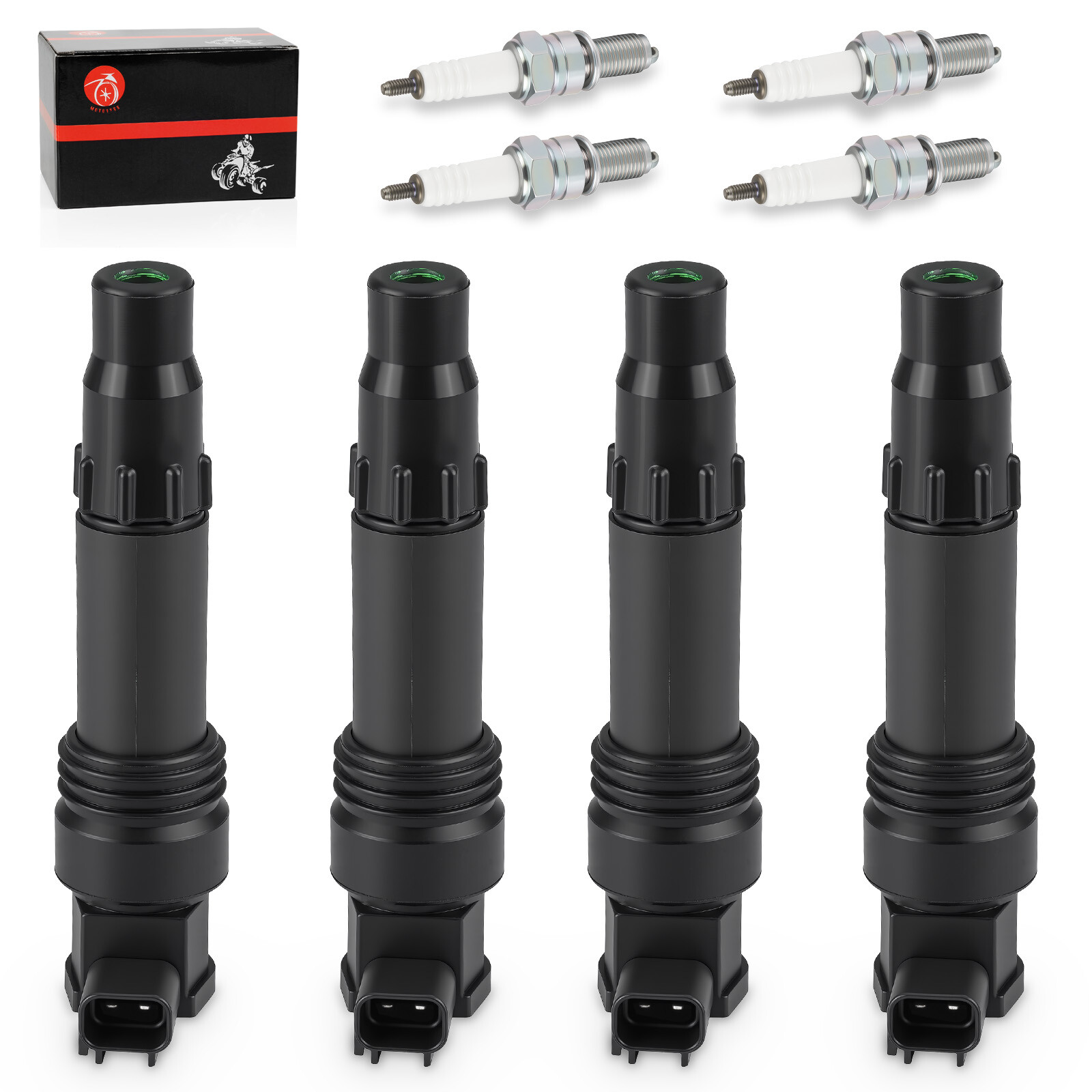 33410-24F10 For Suzuki Hayabusa B-King 1300 Ignition Coils + Iridium Spark Plugs