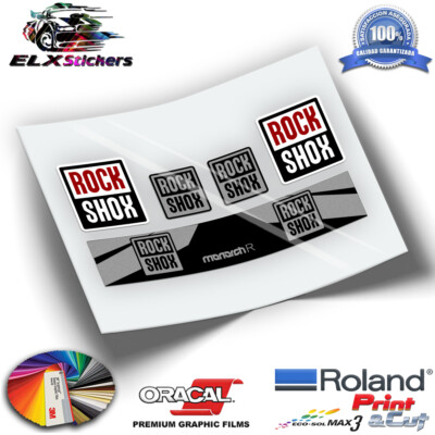 PEGATINAS AMORTIGUADOR ROCKSHOX MONARCH R WP198 AUTOCOLLANTS ADESIVI STICKERS 