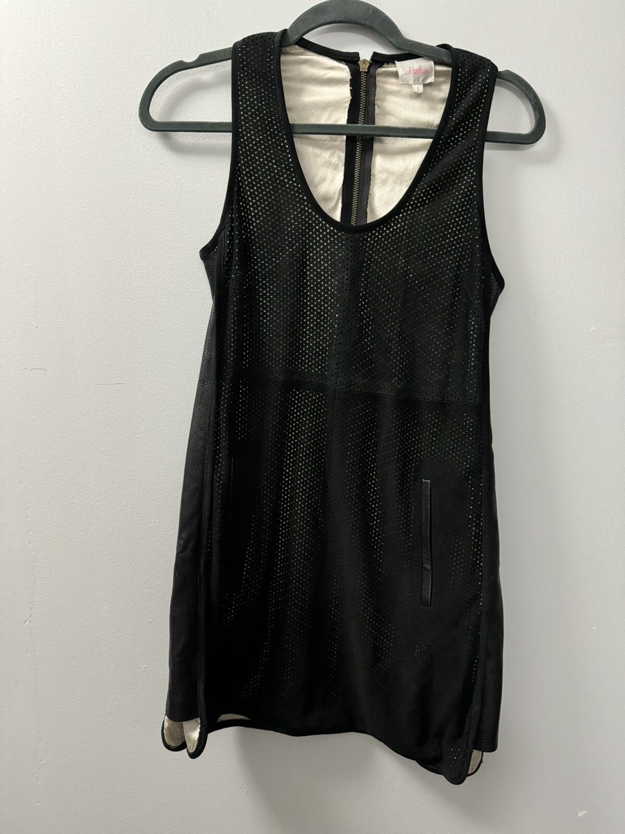 parker leather dress Suede Shift Sz small qiviuk