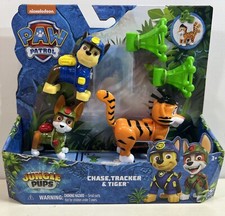 NEW Paw Patrol Jungle Pups Chase, Tracker  Tiger Action Figures