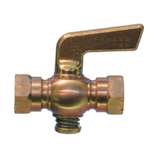 1/2" NPT Lever Handle Brass Shut Off Pet Cock Valve Gas Air Engines Motor AC123