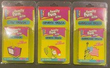  3 2005 Fundex Family Fun nite lot--SPORTS TRIVIA--TV TRIVIA--AMERICAN TRIVIA