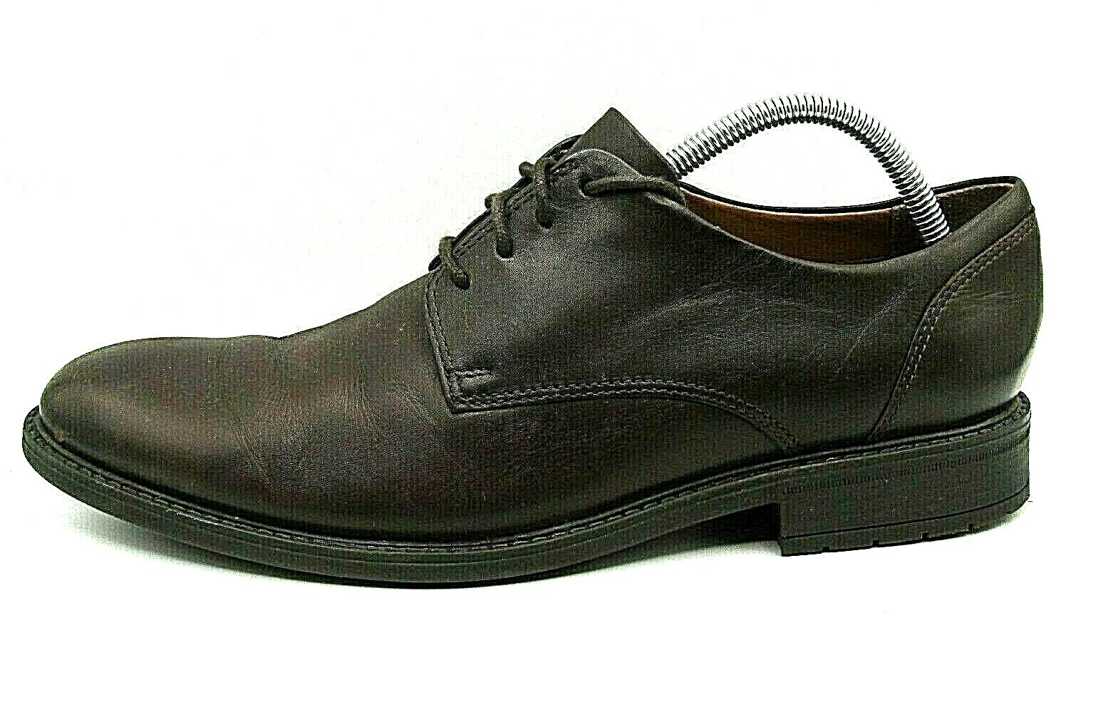 Oxfiords CLARKS TRUXTON PLAIN uomo pelle marrone impermeabile US 10 5 T121