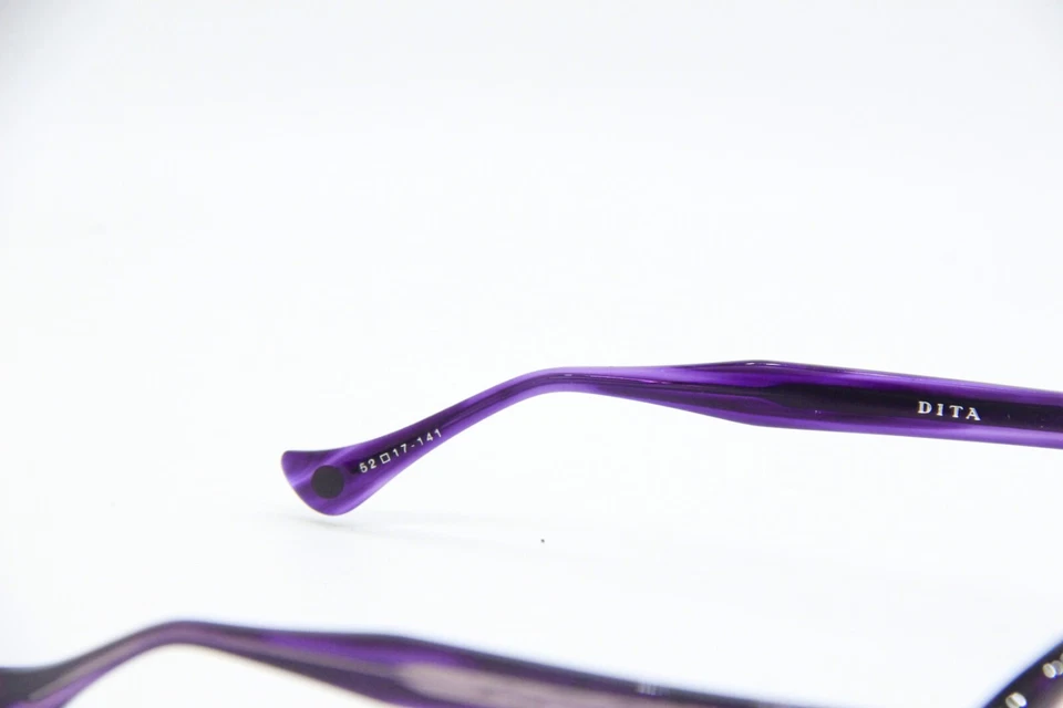 NEW DITA DRX-3014D-52 POISON PURPLE CLEAR AUTHENTIC EYEGLASSES 52-17 - Image 3 of 4