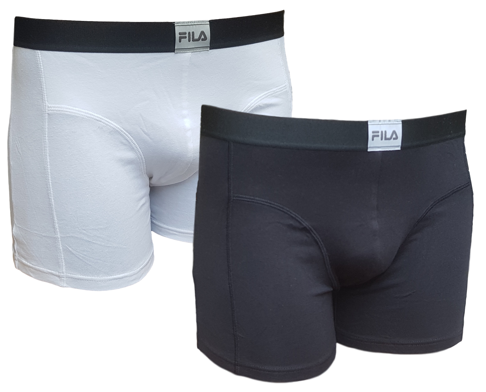 Boxer Uomo 2 pezzi bipack elastico esterno STRETCH COTTON FILA 40157 Intimo