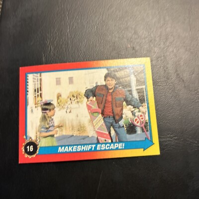 Jb9c Back To The Future 2￼ 1989 Topps #16 Makeshift Escape Michael J Fox