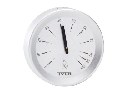 Hygrometer Saunazubehör Sauna Tylö Brilliant Silver Luftfeuchtigkeit Messgerät