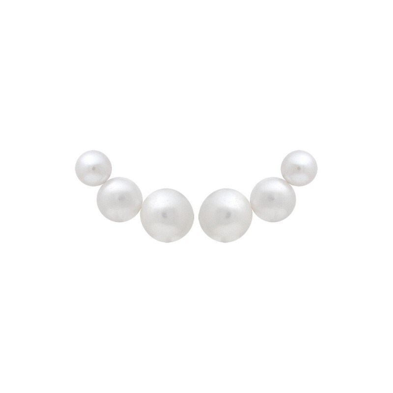 Boucles chemin d'oreilles perles en plaqué or 18k éclat joaillerie durable