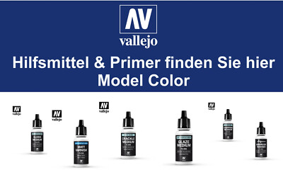 Hilfsmittel / Grundierungen / Lacke - Hochwertige Vallejo Model Color Farben