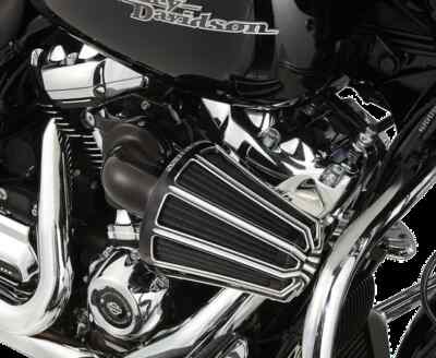 AN Monster Sucker Air Cleaner w Cover 10g Blk Harley Road Glide CVO 20-22