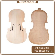 4/4 Violin Spruce Top and Maple Back Set Unfinished Part Diy Musical Instrument