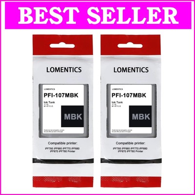 Economical PFI-107 Matte Black Ink 2-Pack - Perfect for iPF680 Series Printers