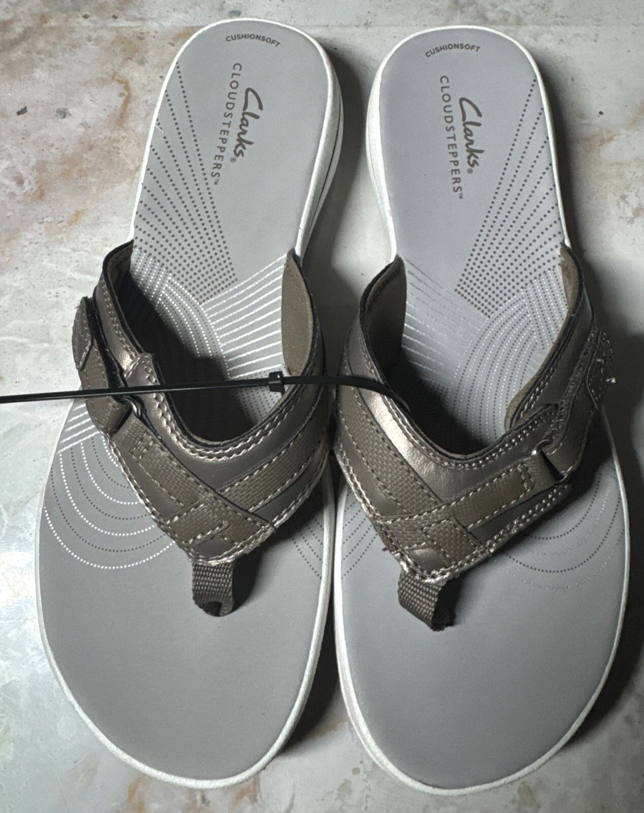 Infradito donna Clarks Breeze mare tortora taglia 10