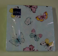 20 Servietten Schmetterlinge Viele Bunt 1 Packung Ovp Home Butterfly Mint Pastel