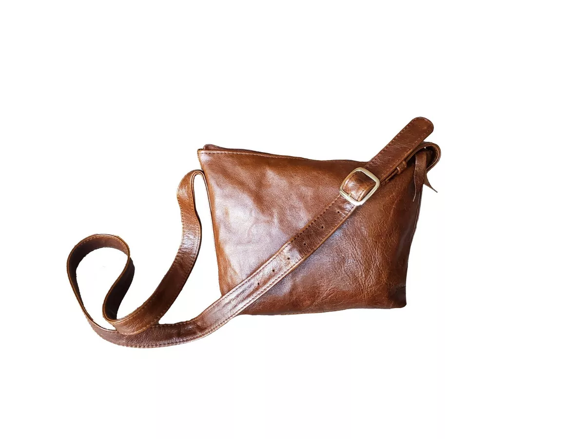 Anna Corinna Brown Distressed Leather Boho Bag | Leather, Bags, Boho bag