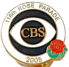 Rose Parade 2005 CBS(Columbia Broadcasting) 116th Tournament of Roses Lapel Pin