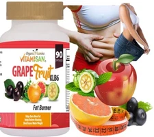 Grape fruit capsules 90 AVC apple cider vinegar Keto fat burner men women suppor