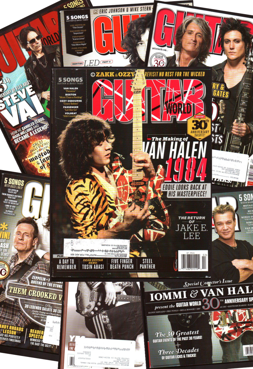 Guitar World Magazine 2010-2019 Back Issues tablature|sheet music