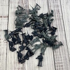 Toy Soldiers Lot Plastic Mixed Blue Gray