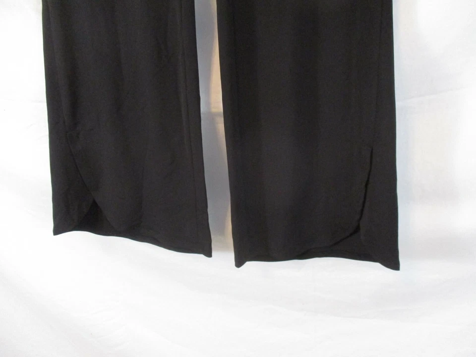 New H by Halston Tulip Flare Leg Dress Pants XS Black Stretch Pull On Women XD13 - Image 3 of 4