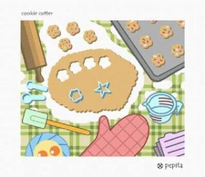 Cookie Cutter Needlepoint Kit or Canvas