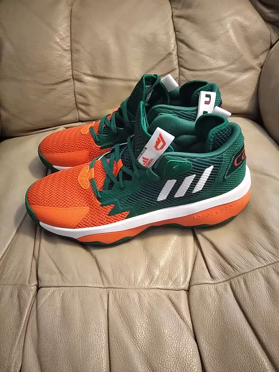 Adidas Dame 8 PE Miami Hurricanes Canes GZ9712 Basketball Shoes