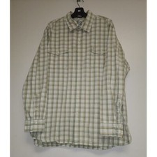 Timberland Men  s XL Button-Up Shirt Green Plaid Long Sleeve Collared CasualWork