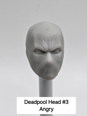 3d Printed X-MEN DEADPOOL HEAD #3 1:12 GI Joe Classified/Marvel Legends 