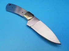 Knife Making Fixed Blade Blank with Full Tang and Brass Guard