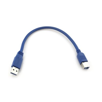 USB 3.0 High Speed Male Type A to B Printer Data Sync Cable Cord Adapter Blue