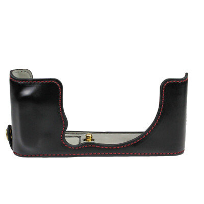 Halbschale Kameratasche FUJIFILM X-E4 Etui Kunstleder schwarz CC1864a