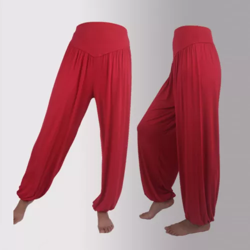 Women Elastic Loose Modal Cotton Soft Yoga Sports Dance Harem Pants Trousers - Picture 34 of 57