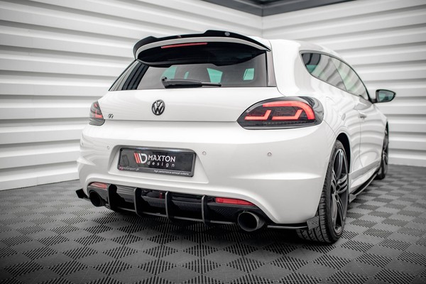 Diffusor Seiten Flaps FüR Volkswagen Scirocco R Mk3 Schwarz Hochglanz-image
