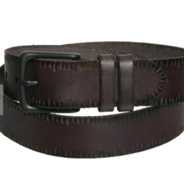 ALL SAINTS Leather Belt Large 30-36 Martin Leather Belt Black | ALLSAINTS US main image 3